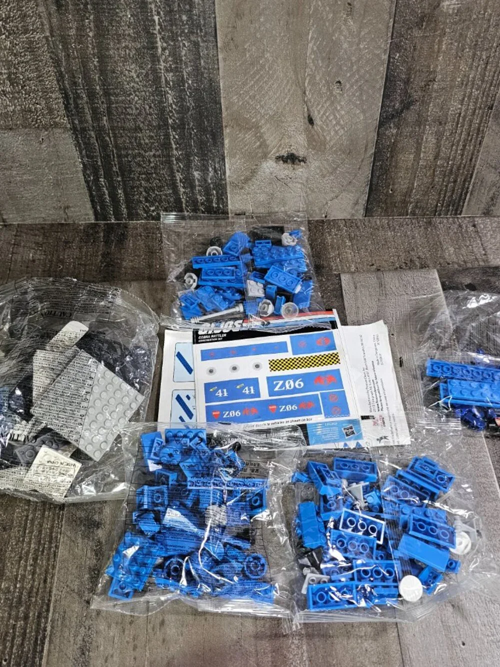 G.I. Joe Cobra Rattler Construction Set 244-Piece Building Blocks w Instructions